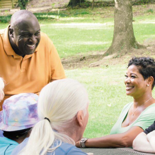 Daryl talking with a group of North Florida voters.